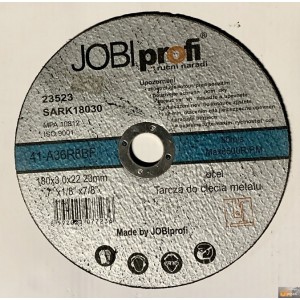 JOBIprofi Kotouč řezný na kov 180x3.0x22.22.3mm SARK18030 JOBIprofi, 23523