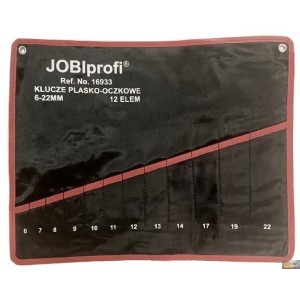 JOBIprofi Obal na klíče očkoploché-textilní 12ks ,6-22mm, O16933